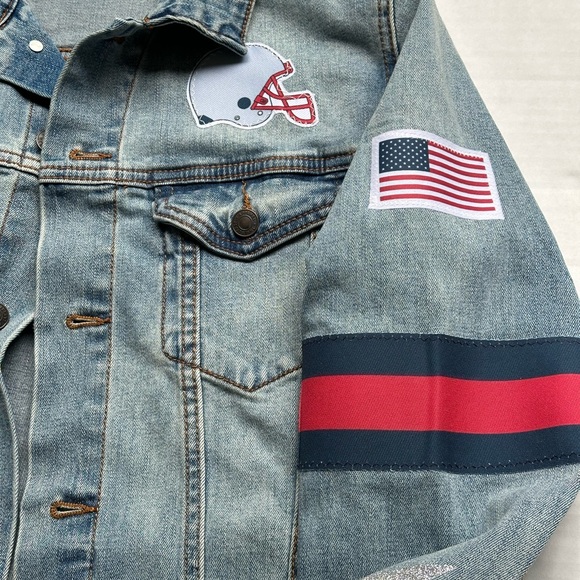 BroDenim Women’s Blue Football Jean Jacket - Picture 4 of 8